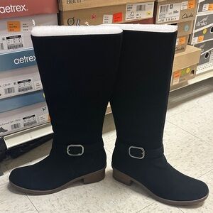 Dansko Dalinda Black Knee-High Winter Boots